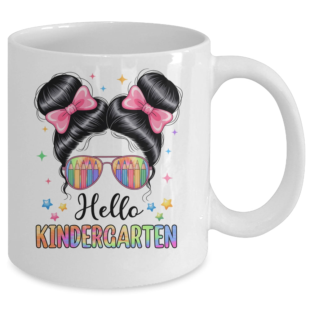 Back To School Coquette Bow Teacher Hello Kindergarten Girls Mug | siriusteestore