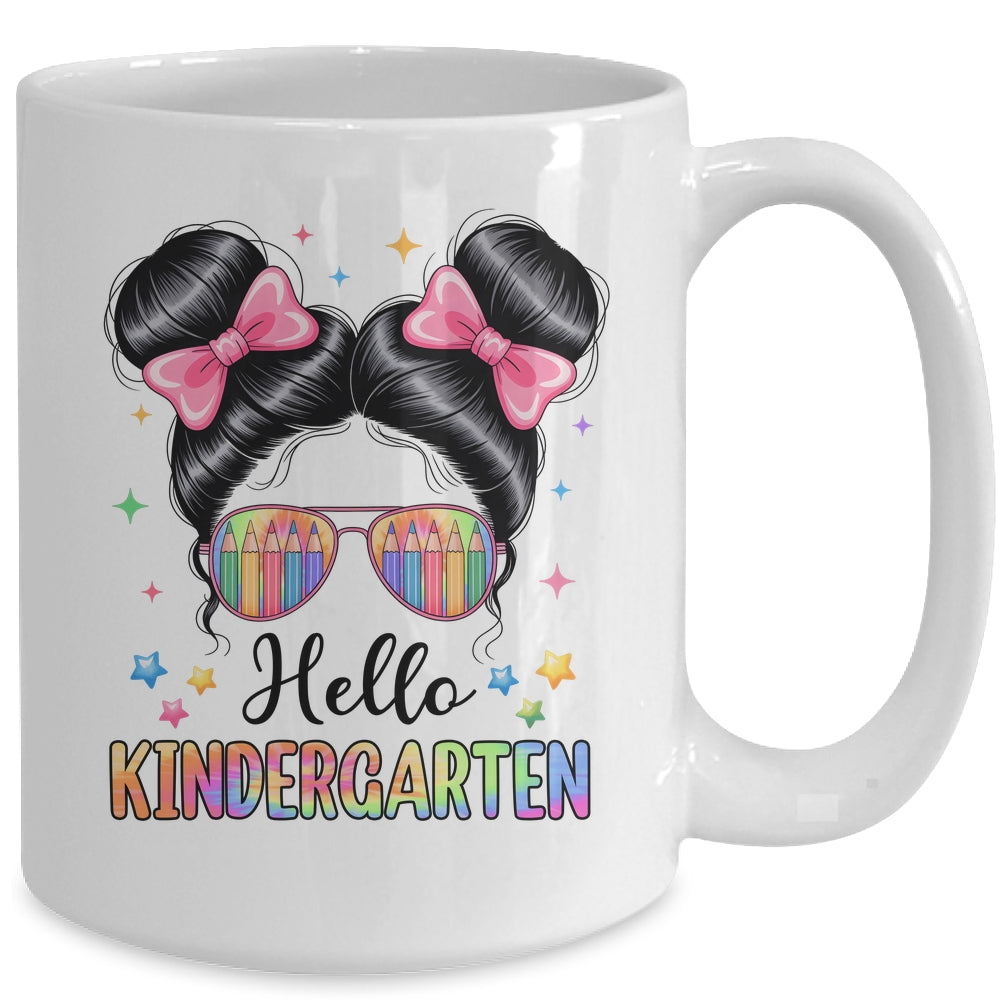 Back To School Coquette Bow Teacher Hello Kindergarten Girls Mug | siriusteestore