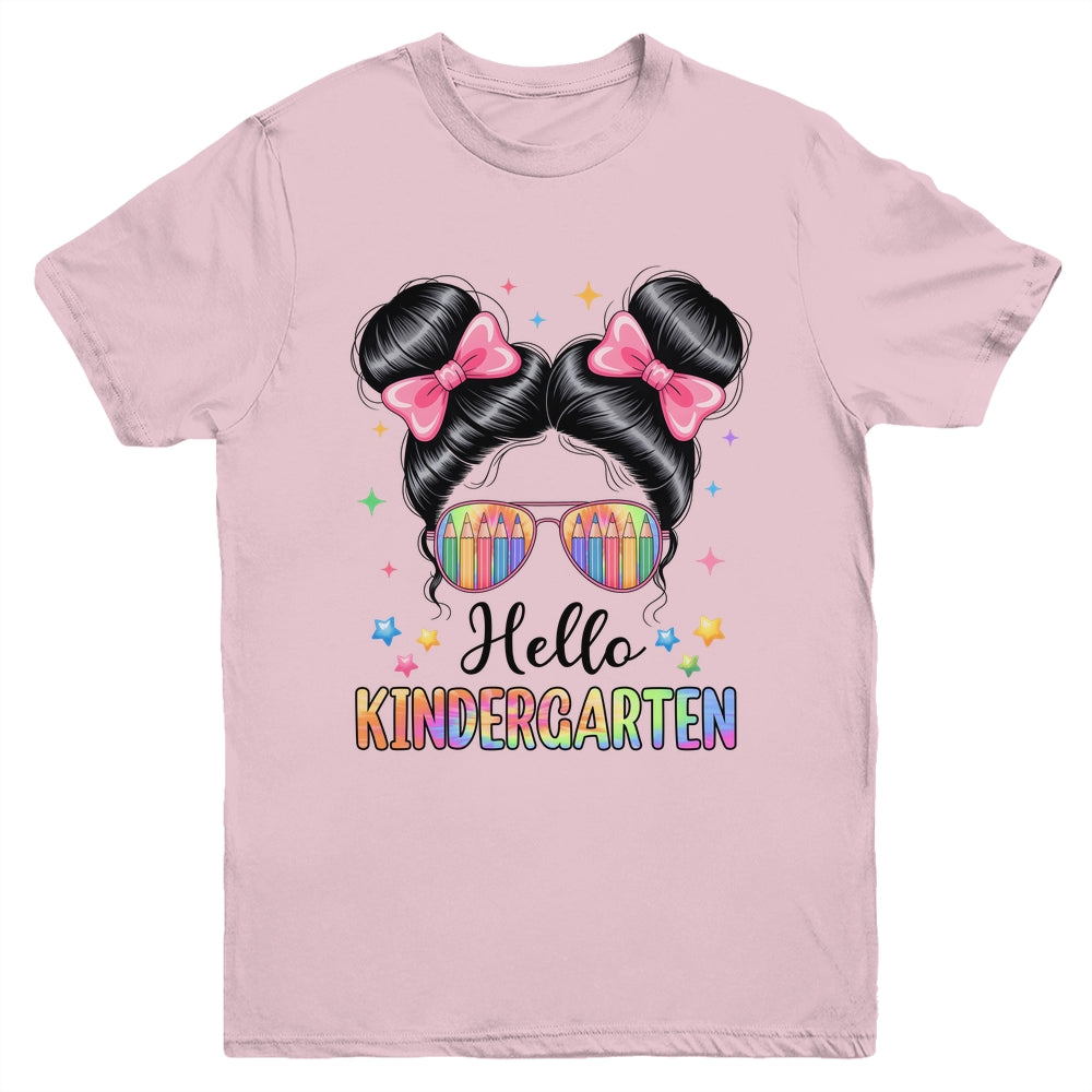 Back To School Coquette Bow Teacher Hello Kindergarten Girls Youth Shirt | siriusteestore