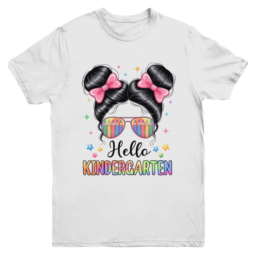 Back To School Coquette Bow Teacher Hello Kindergarten Girls Youth Shirt | siriusteestore