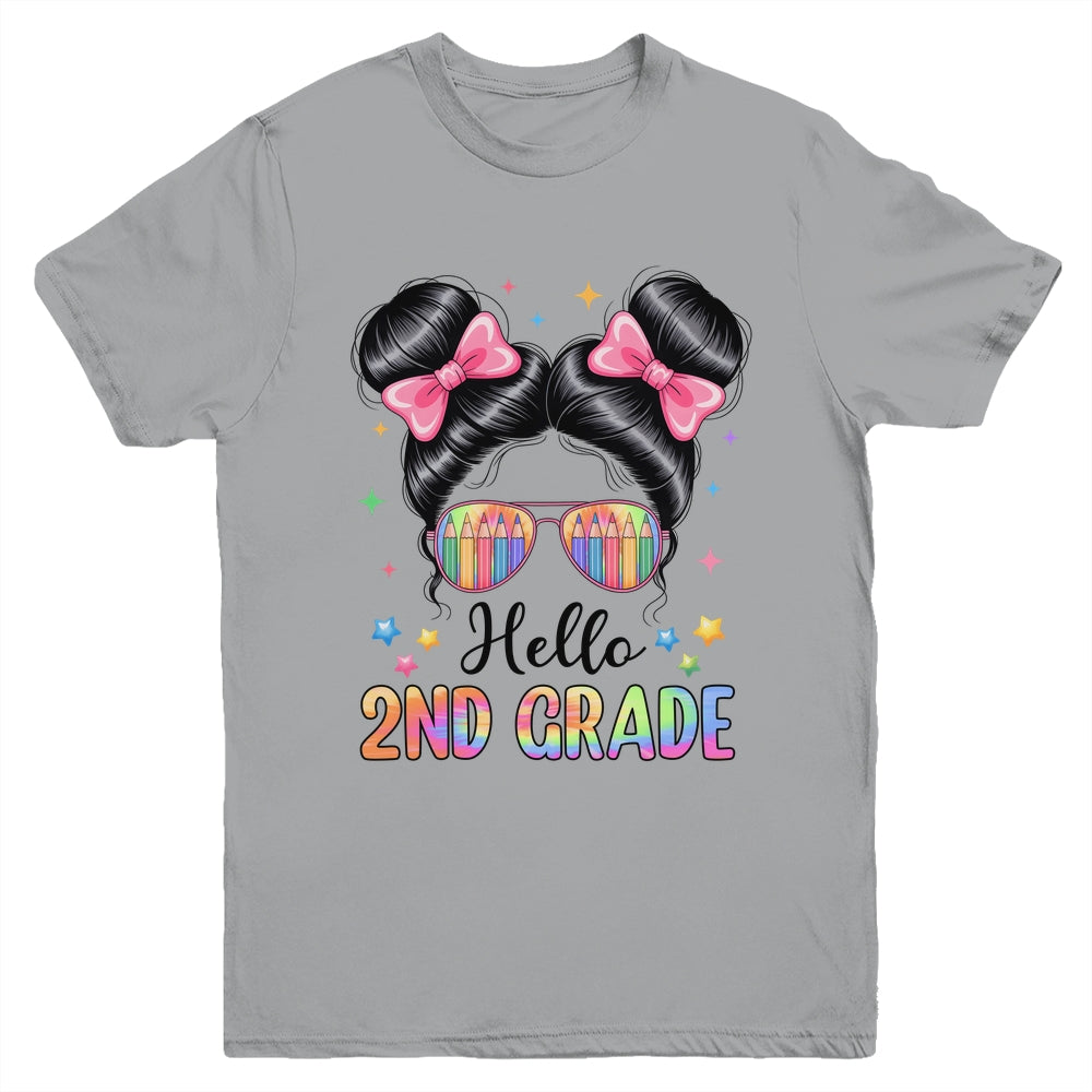 Back To School Coquette Bow Teacher Hello Second Grade Girls Youth Shirt | siriusteestore