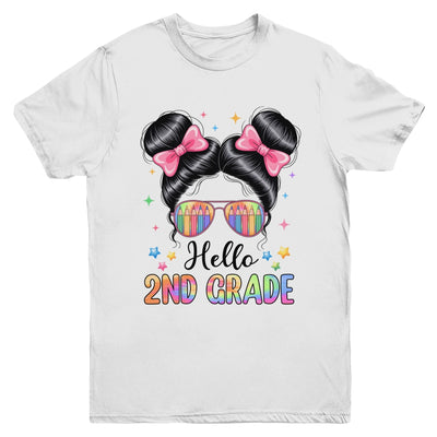 Back To School Coquette Bow Teacher Hello Second Grade Girls Youth Shirt | siriusteestore