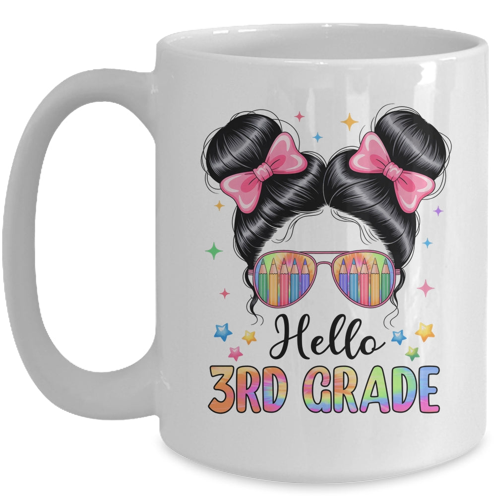 Back To School Coquette Bow Teacher Hello Third Grade Girls Mug | siriusteestore