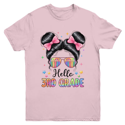 Back To School Coquette Bow Teacher Hello Third Grade Girls Youth Shirt | siriusteestore