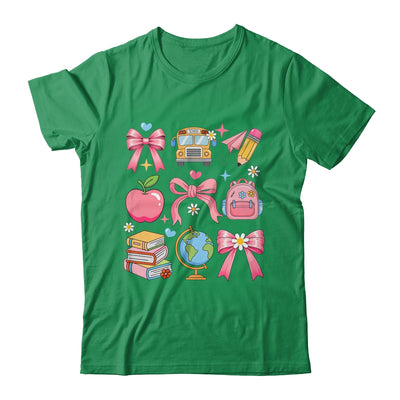Back To School Coquette Teacher Women Girl Kindergarten PreK Shirt & Hoodie | siriusteestore