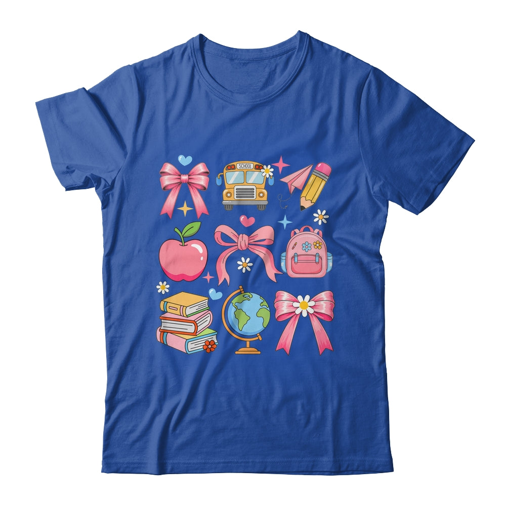 Back To School Coquette Teacher Women Girl Kindergarten PreK Shirt & Hoodie | siriusteestore