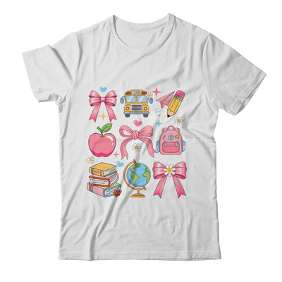 Back To School Coquette Teacher Women Girl Kindergarten PreK Shirt & Hoodie | siriusteestore