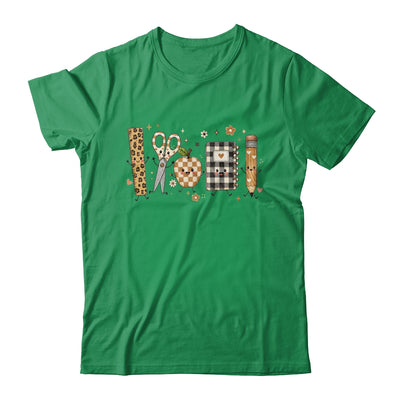 Back To School Cute Teacher Leopard Pencil Checkered Women Shirt & Hoodie | siriusteestore