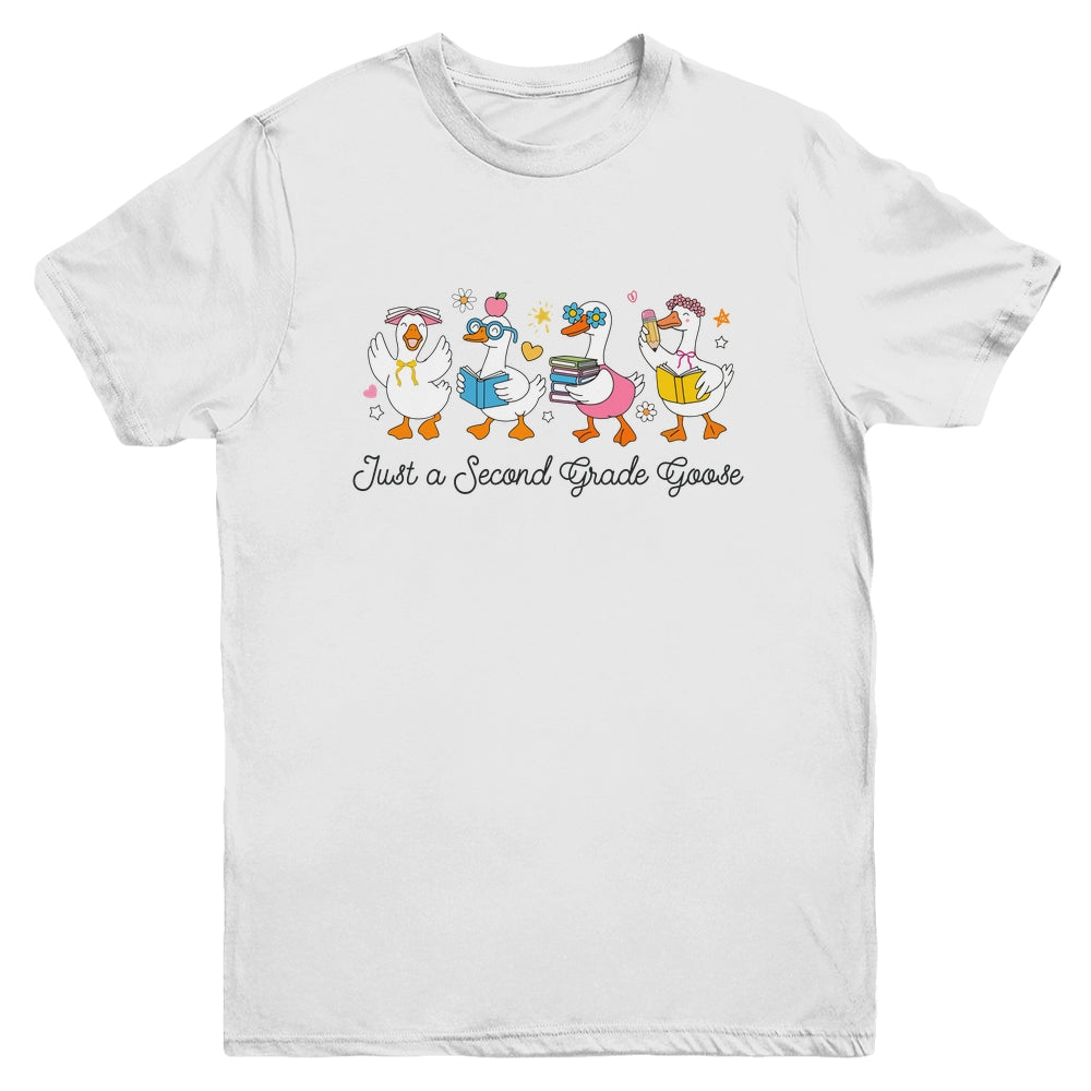 Back To School Goose Coquette Teacher First Day 2nd Grade Youth Shirt | siriusteestore