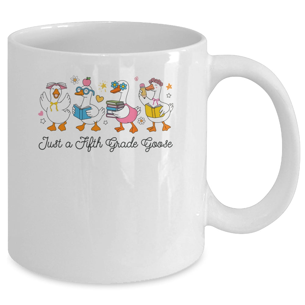 Back To School Goose Coquette Teacher First Day 5th Grade Mug | siriusteestore