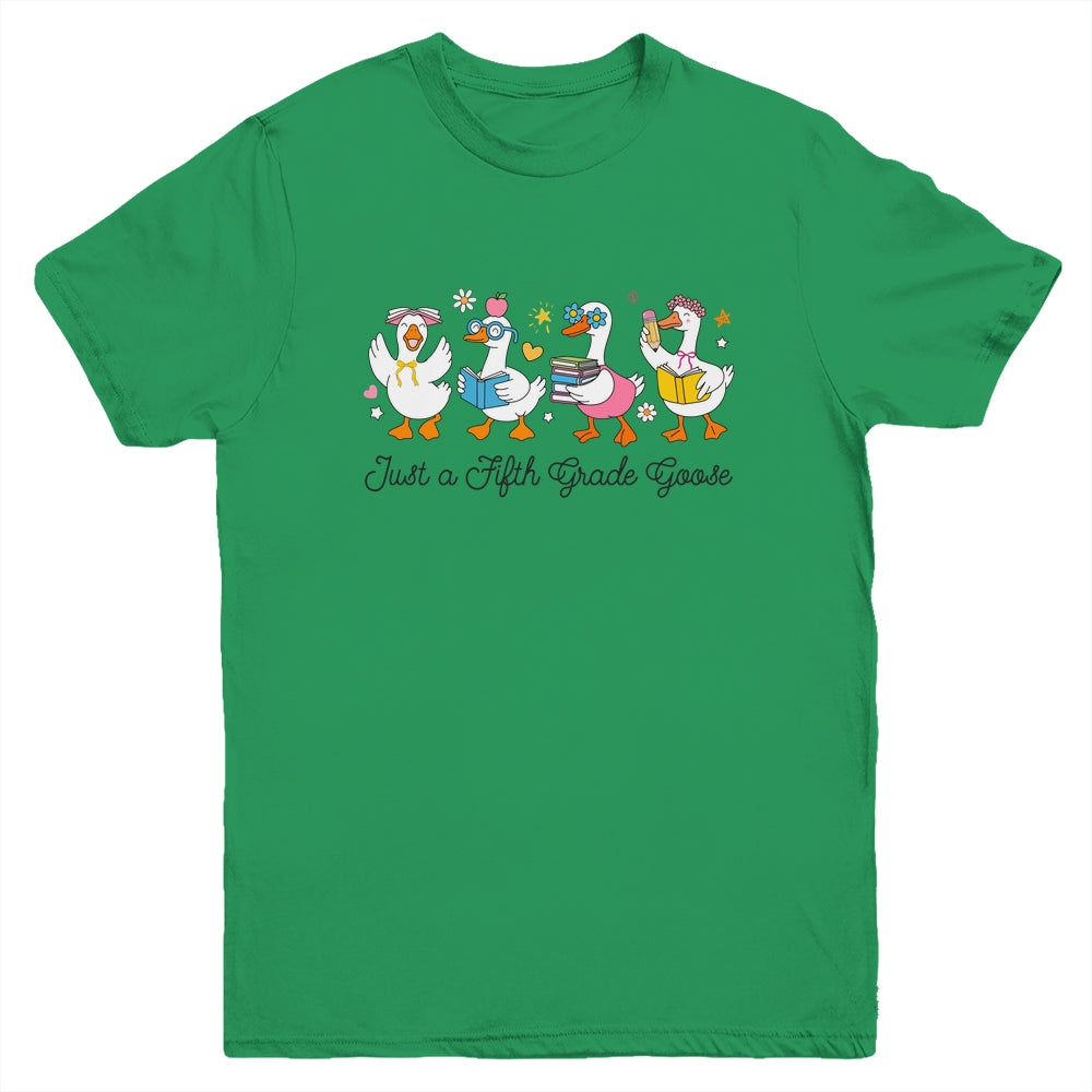 Back To School Goose Coquette Teacher First Day 5th Grade Youth Shirt | siriusteestore