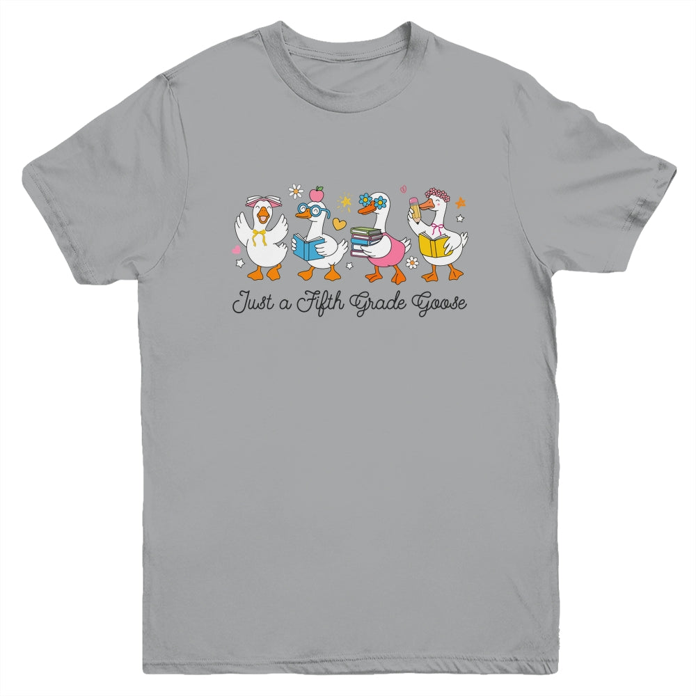 Back To School Goose Coquette Teacher First Day 5th Grade Youth Shirt | siriusteestore