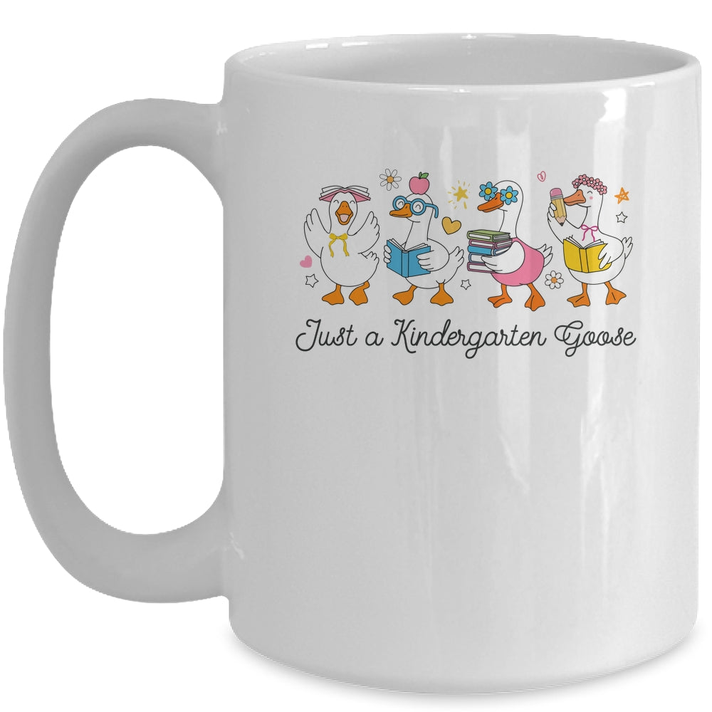 Back To School Goose Coquette Teacher First Day Kindergarten Mug | siriusteestore