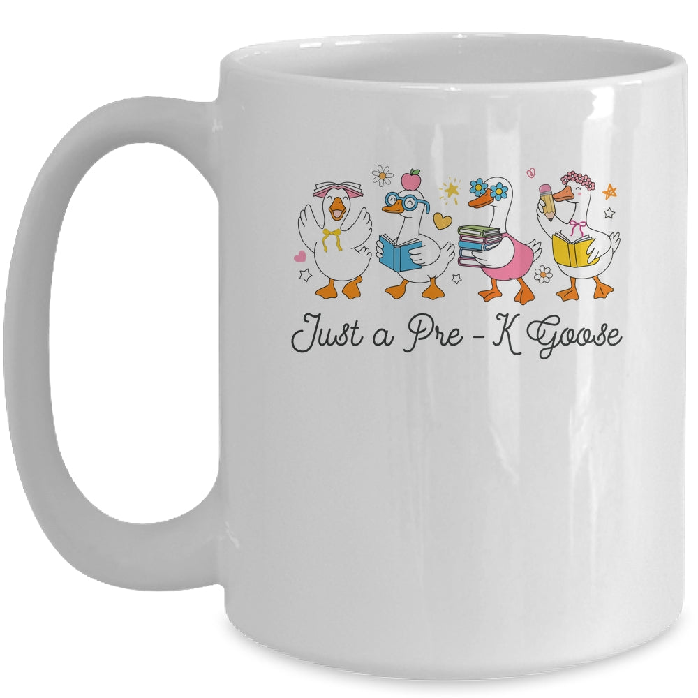 Back To School Goose Coquette Teacher First Day Preschool Mug | siriusteestore