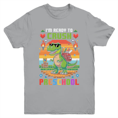 Back To School Preschool Boys I'm Ready To Crush Dinosaur Youth Shirt | siriusteestore