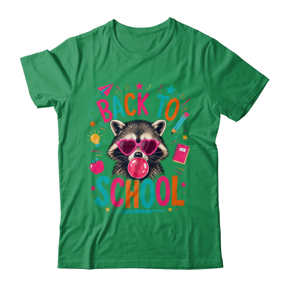 Back To School Raccoon Cute Teacher Bubble Gum Funny Shirt & Hoodie | siriusteestore