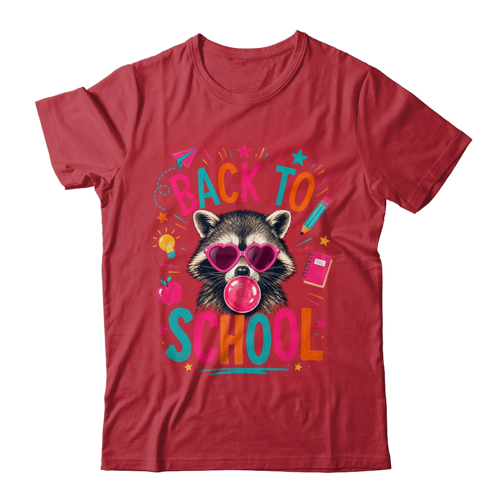 Back To School Raccoon Cute Teacher Bubble Gum Funny Shirt & Hoodie | siriusteestore