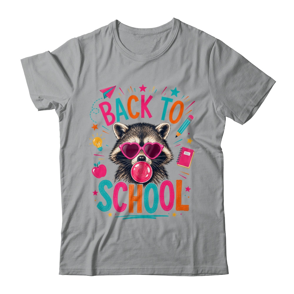 Back To School Raccoon Cute Teacher Bubble Gum Funny Shirt & Hoodie | siriusteestore