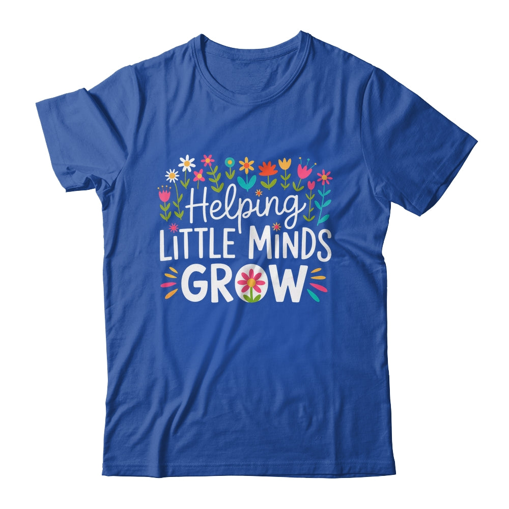 Back To School Teacher Women Helping Little Minds Grow Shirt & Hoodie | siriusteestore