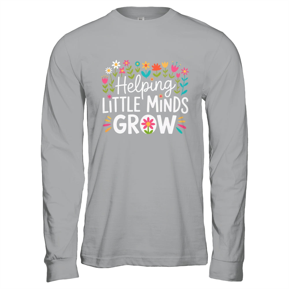 Back To School Teacher Women Helping Little Minds Grow Shirt & Hoodie | siriusteestore