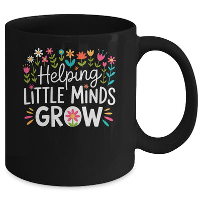 Back To School Teacher Women Helping Little Minds Grow Mug | siriusteestore