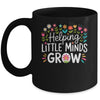 Back To School Teacher Women Helping Little Minds Grow Mug | siriusteestore