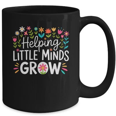 Back To School Teacher Women Helping Little Minds Grow Mug | siriusteestore