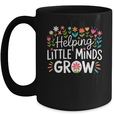 Back To School Teacher Women Helping Little Minds Grow Mug | siriusteestore