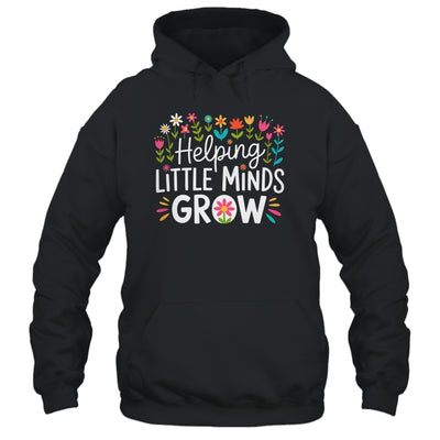 Back To School Teacher Women Helping Little Minds Grow Shirt & Hoodie | siriusteestore
