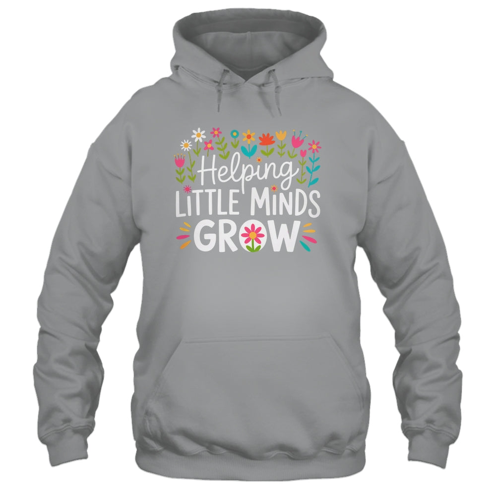 Back To School Teacher Women Helping Little Minds Grow Shirt & Hoodie | siriusteestore