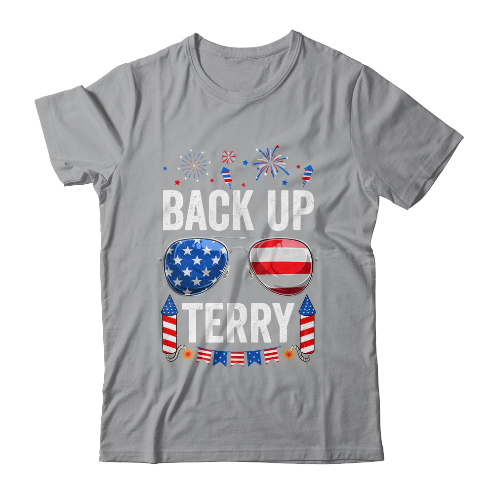 Back Up Terry Funny 4th Of July Us Flag Patriotic Fireworks Shirt & Tank Top | siriusteestore