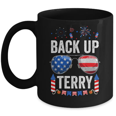 Back Up Terry Funny 4th Of July Us Flag Patriotic Fireworks Mug | siriusteestore