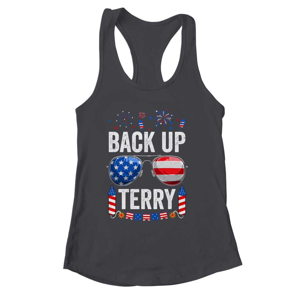 Back Up Terry Funny 4th Of July Us Flag Patriotic Fireworks Shirt & Tank Top | siriusteestore