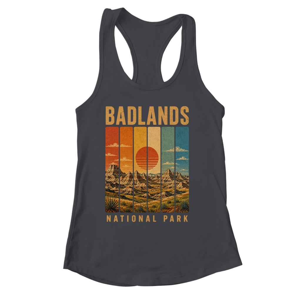 Badlands National Park South Dakota Usa Outdoor Vintage Hiking Shirt & Tank Top | siriusteestore