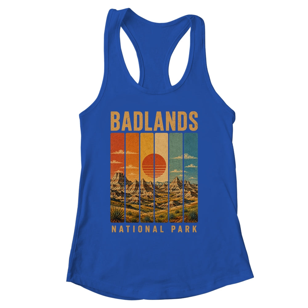 Badlands National Park South Dakota Usa Outdoor Vintage Hiking Shirt & Tank Top | siriusteestore