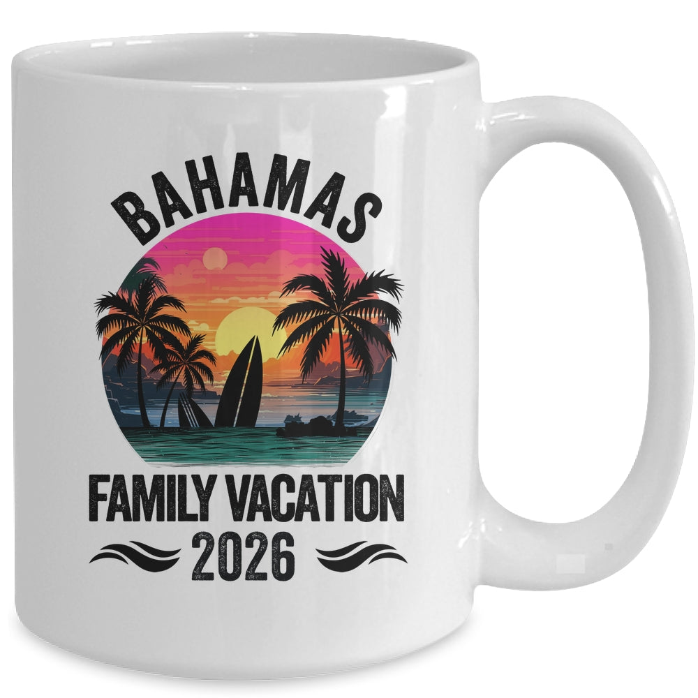 Bahamas Family Vacation 2026 Matching Outfits Beach Summer Mug | siriusteestore