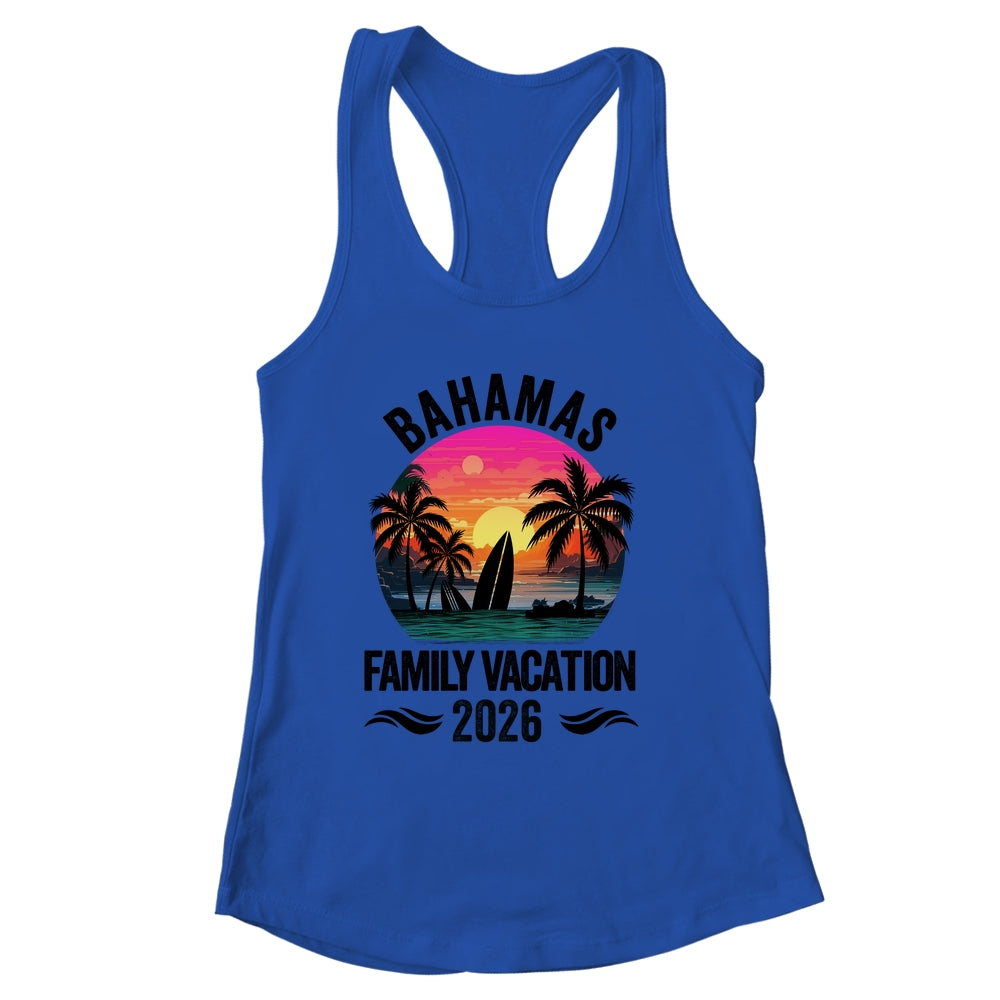Bahamas Family Vacation 2026 Matching Outfits Beach Summer Shirt & Tank Top | siriusteestore