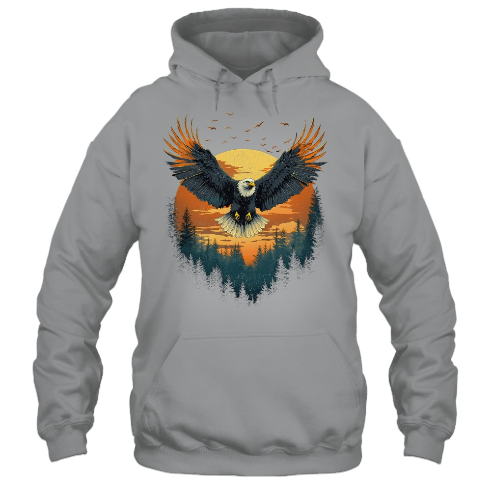 Bald Eagle Flying Nature Eagle Forest Animal Wildlife Shirt & Hoodie | siriusteestore