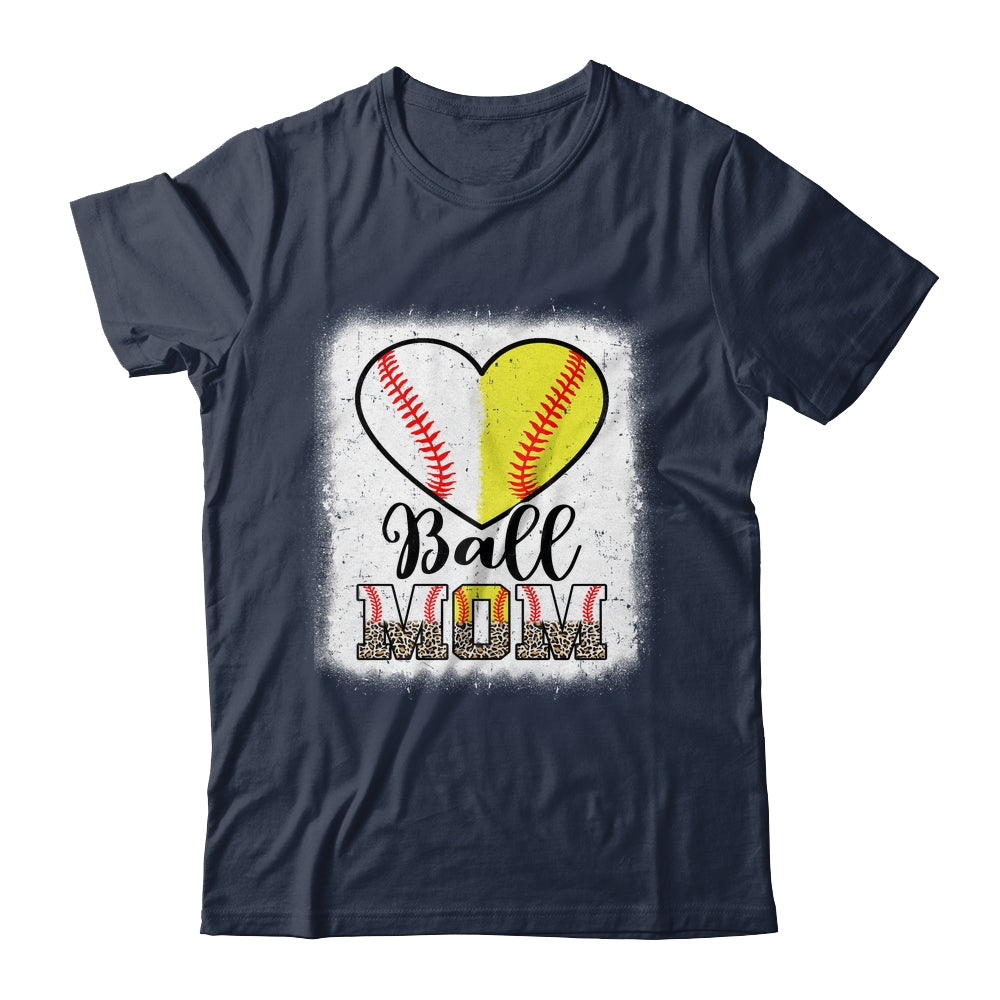 Ball Mom Heart Baseball Softball Mama Mothers Day Shirt & Tank Top | siriusteestore