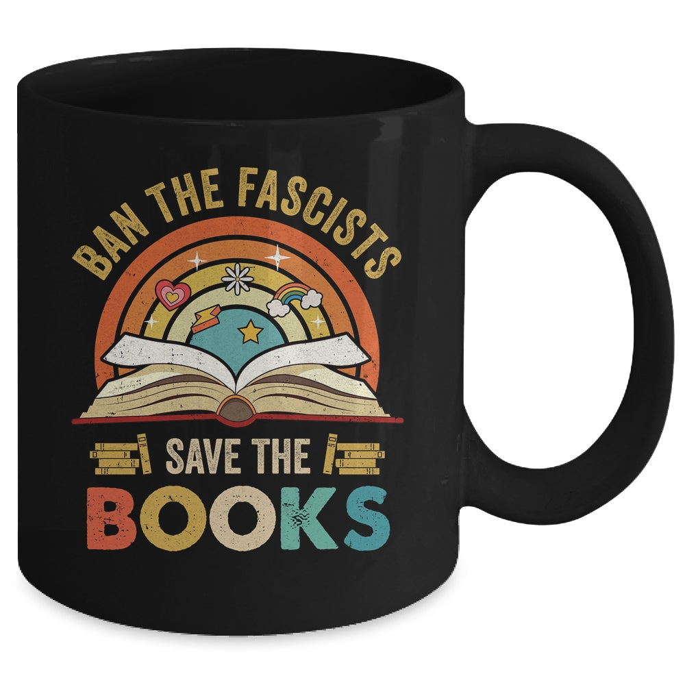 Ban The Fascists Save The Books Book Lover For Men Women Mug | siriusteestore