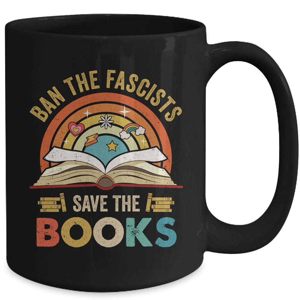 Ban The Fascists Save The Books Book Lover For Men Women Mug | siriusteestore