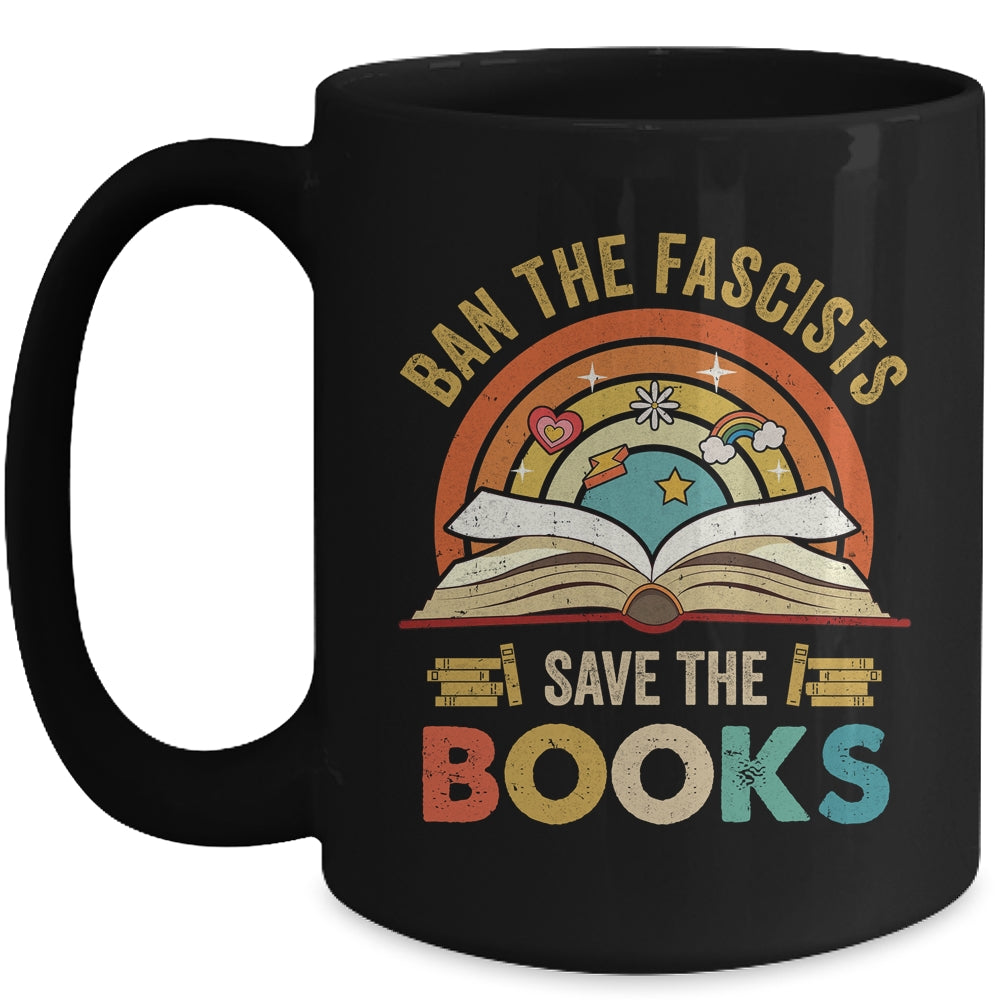 Ban The Fascists Save The Books Book Lover For Men Women Mug | siriusteestore