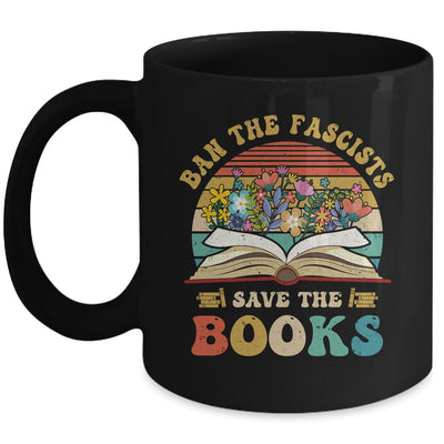 Ban The Fascists Save The Books Funny Book Lover Worm Nerd Mug | siriusteestore