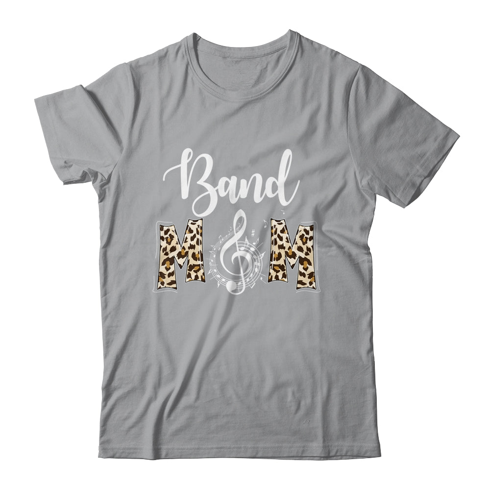 Band Mom Leopard Print Proud Band Mama Musical Marching Band Shirt & Tank Top | siriusteestore
