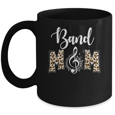 Band Mom Leopard Print Proud Band Mama Musical Marching Band Mug | siriusteestore