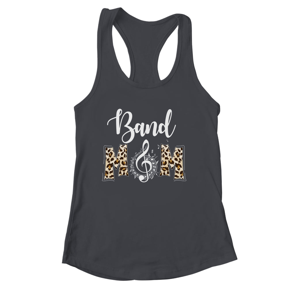 Band Mom Leopard Print Proud Band Mama Musical Marching Band Shirt & Tank Top | siriusteestore