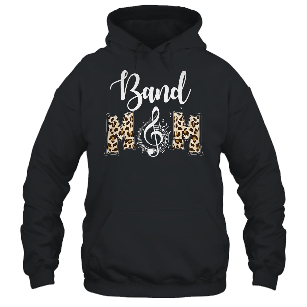Band Mom Leopard Print Proud Band Mama Musical Marching Band Shirt & Tank Top | siriusteestore