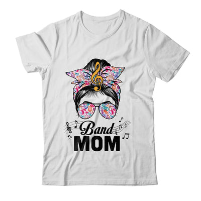 Band Mom Marching Band Design Messy Bun Hair Woman Shirt & Tank Top | siriusteestore