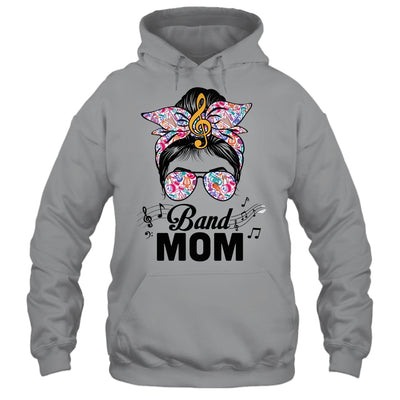 Band Mom Marching Band Design Messy Bun Hair Woman Shirt & Tank Top | siriusteestore