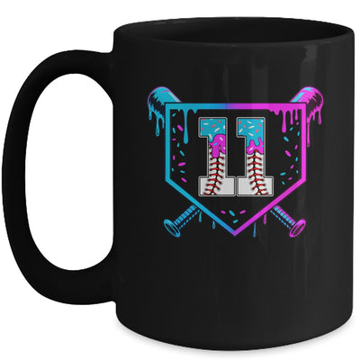 Baseball 11th Birthday Ice Cream Drip 11 Year Old Birthday Boy Mug | siriusteestore